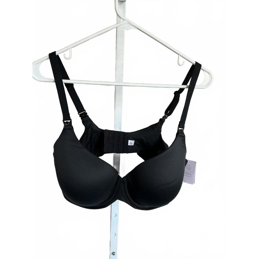 Auden Nursing Full Coverage T-Shirt Bra Black Size 42D